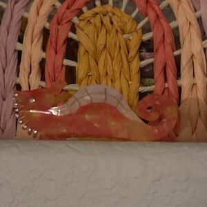 Colorful Seahorse claw hair clip